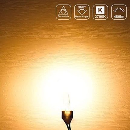 G9 Halogen Light Bulbs 2 Pin, 12 Pcs 25W 50W 60W 120V G9 Bulb 2 Pin Base JCD Type, Dimmable T4 Bi-Pin Xenon Small Light Bulb for Range Hood Light, Microwave Oven, Bathroom Light Bulbs, Chandeliers